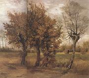 Vincent Van Gogh Autumn Landscape with Four Trees (nn04) oil on canvas